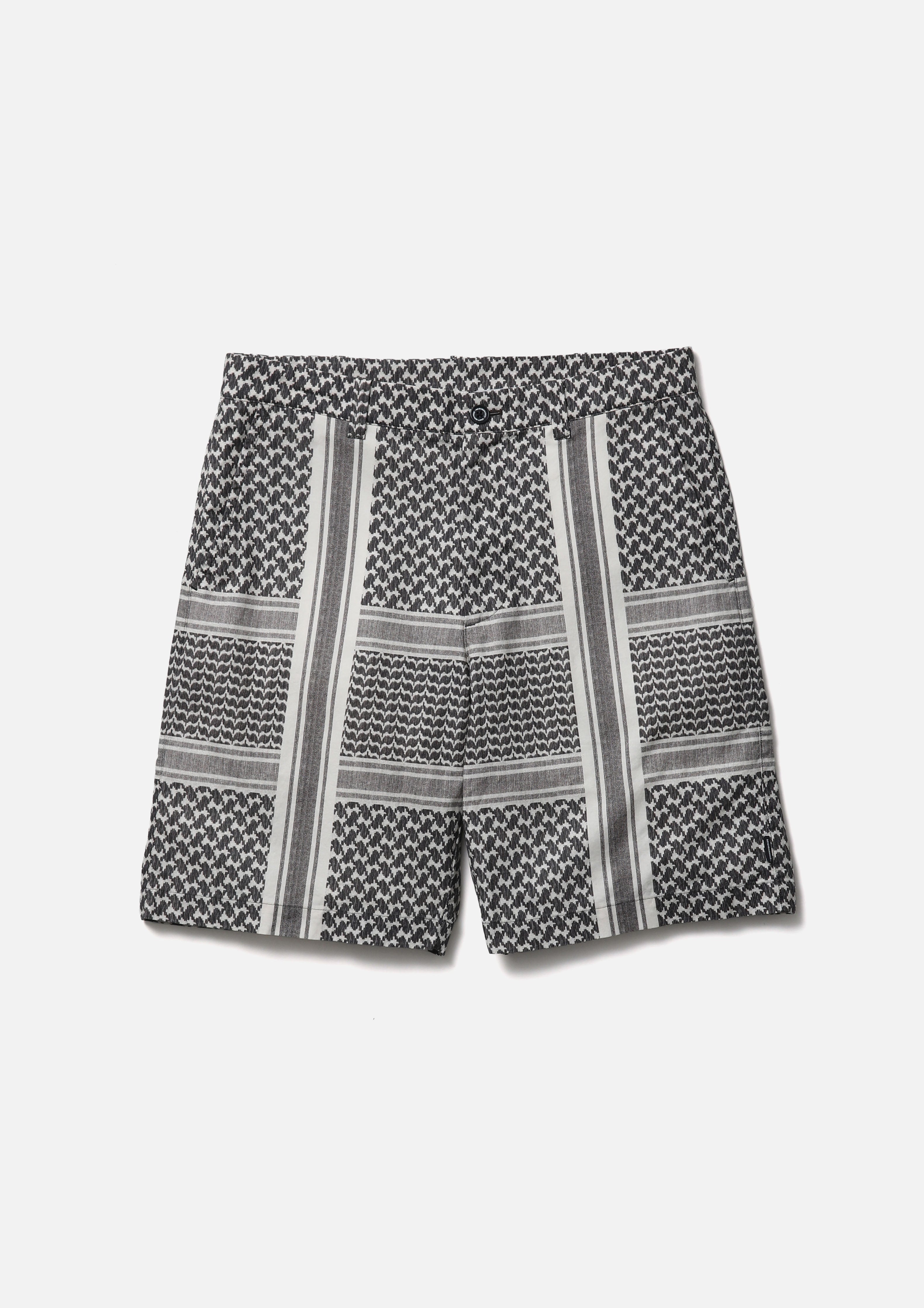 SHEMAGH PATTERN SHORT PANTS