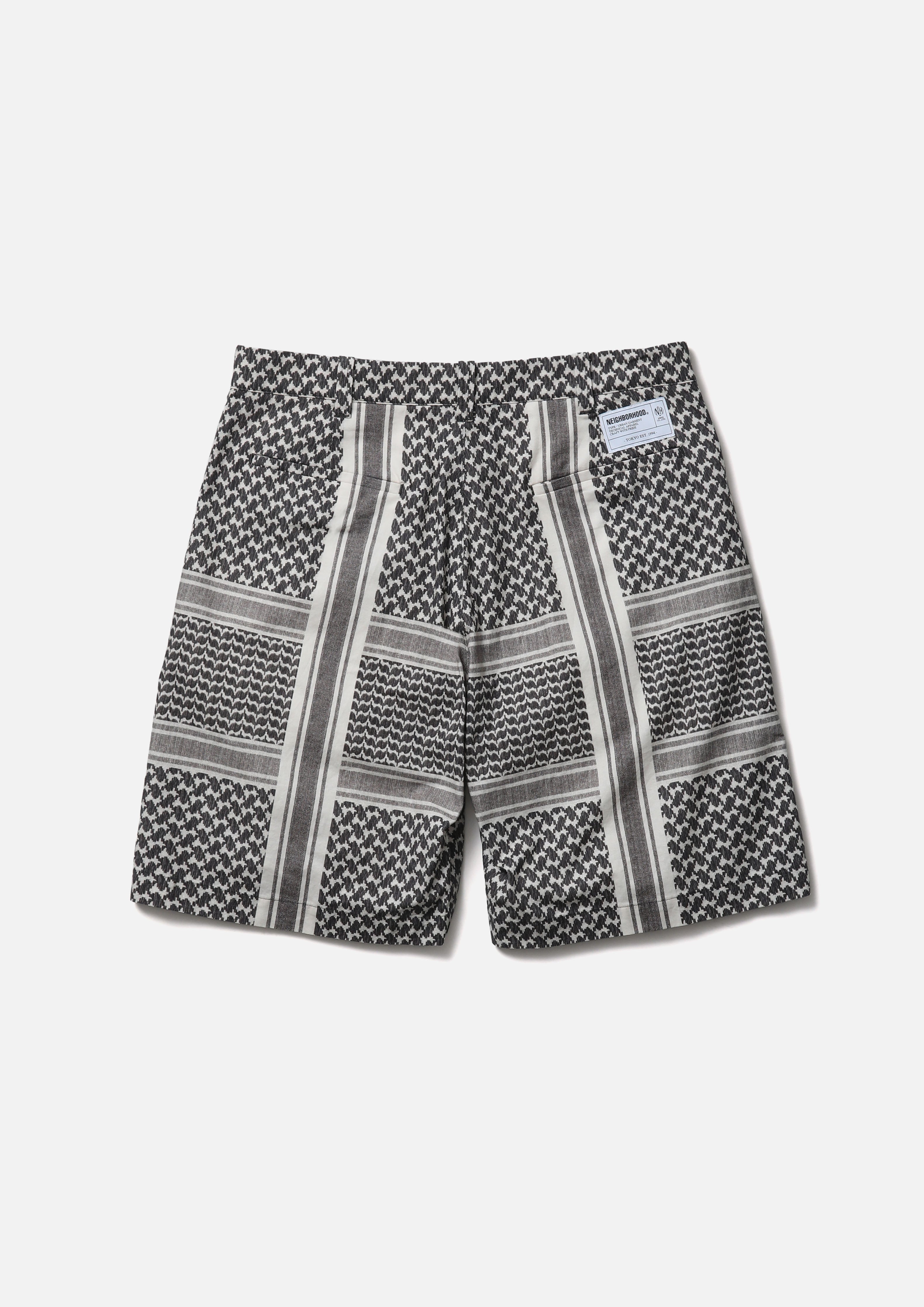 SHEMAGH PATTERN SHORT PANTS