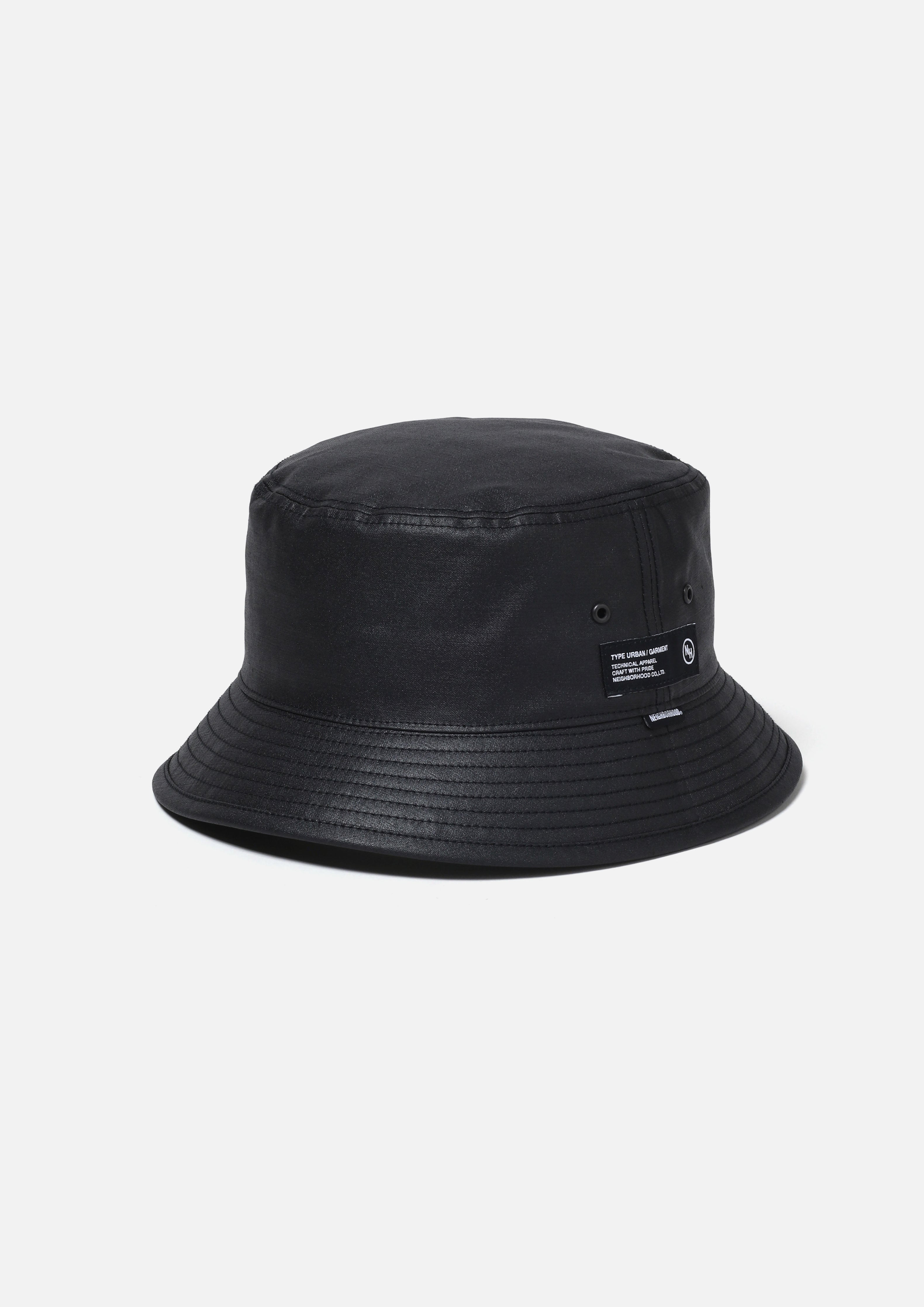 NEIGHBORHOOD バケットハット L ブラック COATED BUCKET HAT