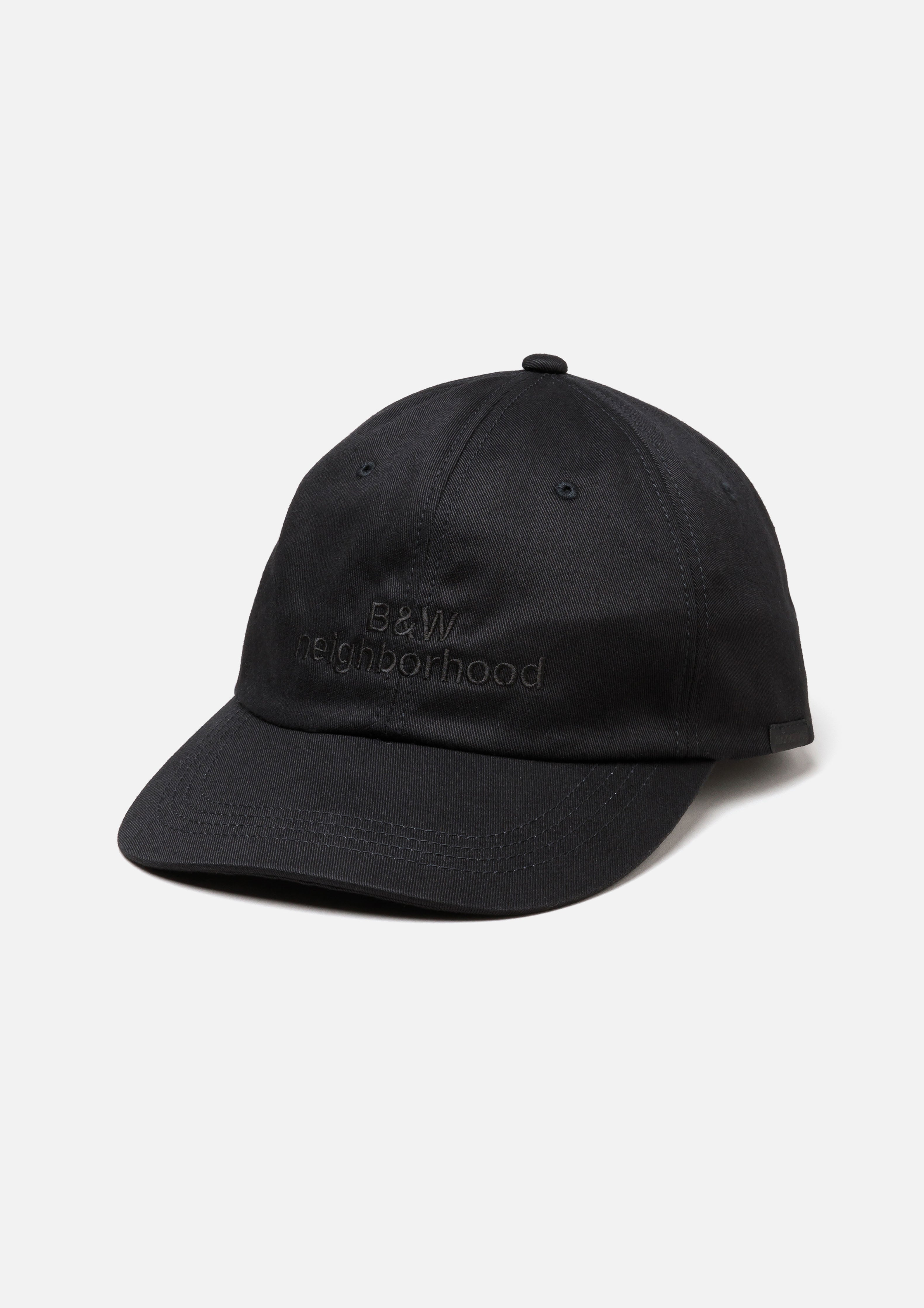 NEIGHBORHOOD Dad Cap Black ダッド キャップ BW . DAD CAP