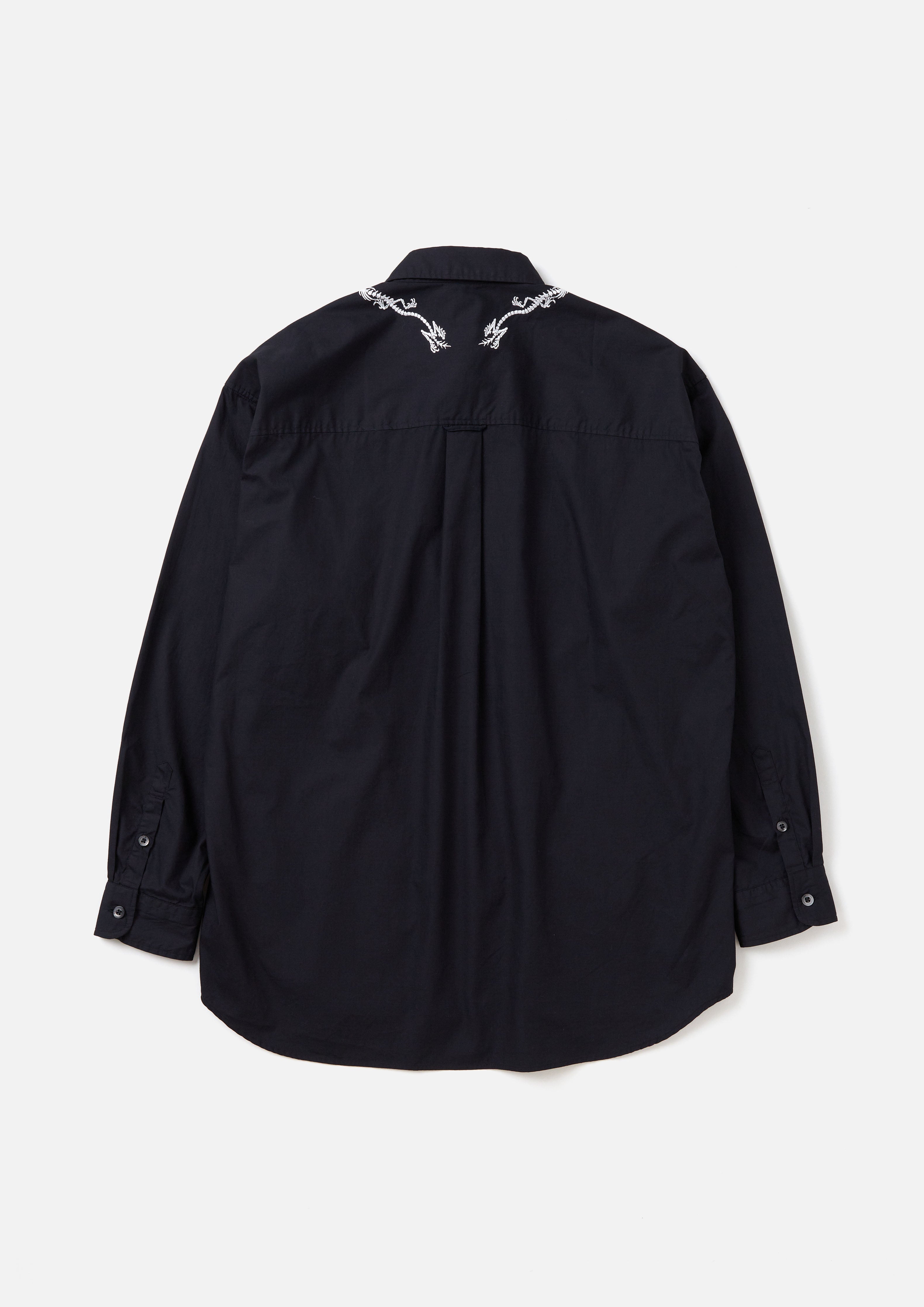NH X CLOT . EMBROIDERY SHIRT LS