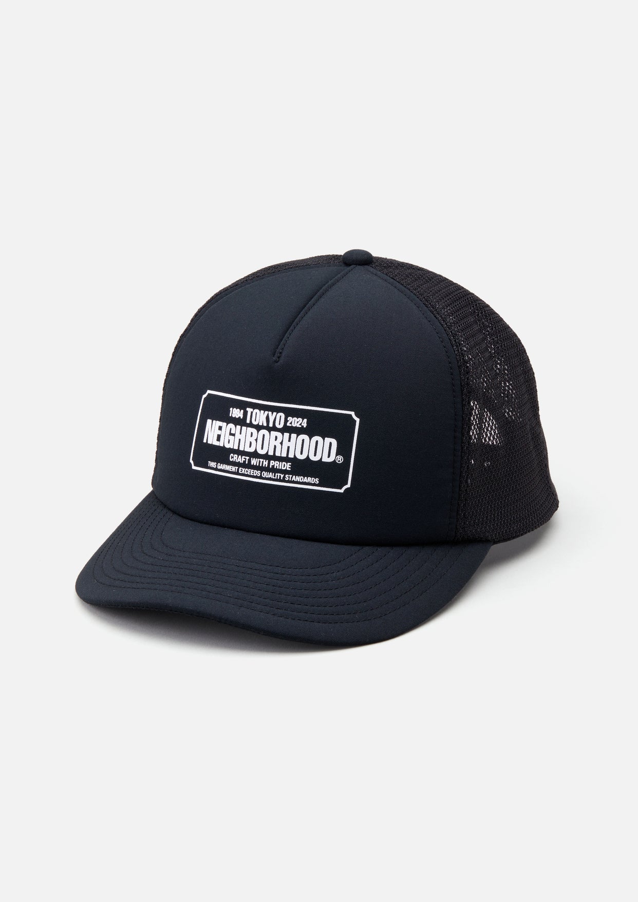 NEIGHBORHOOD 黒メッシュキャップ NEIGHBORHOOD ブラックキャップ メッシュ NEIGHBORHOOD MESH CAP-1