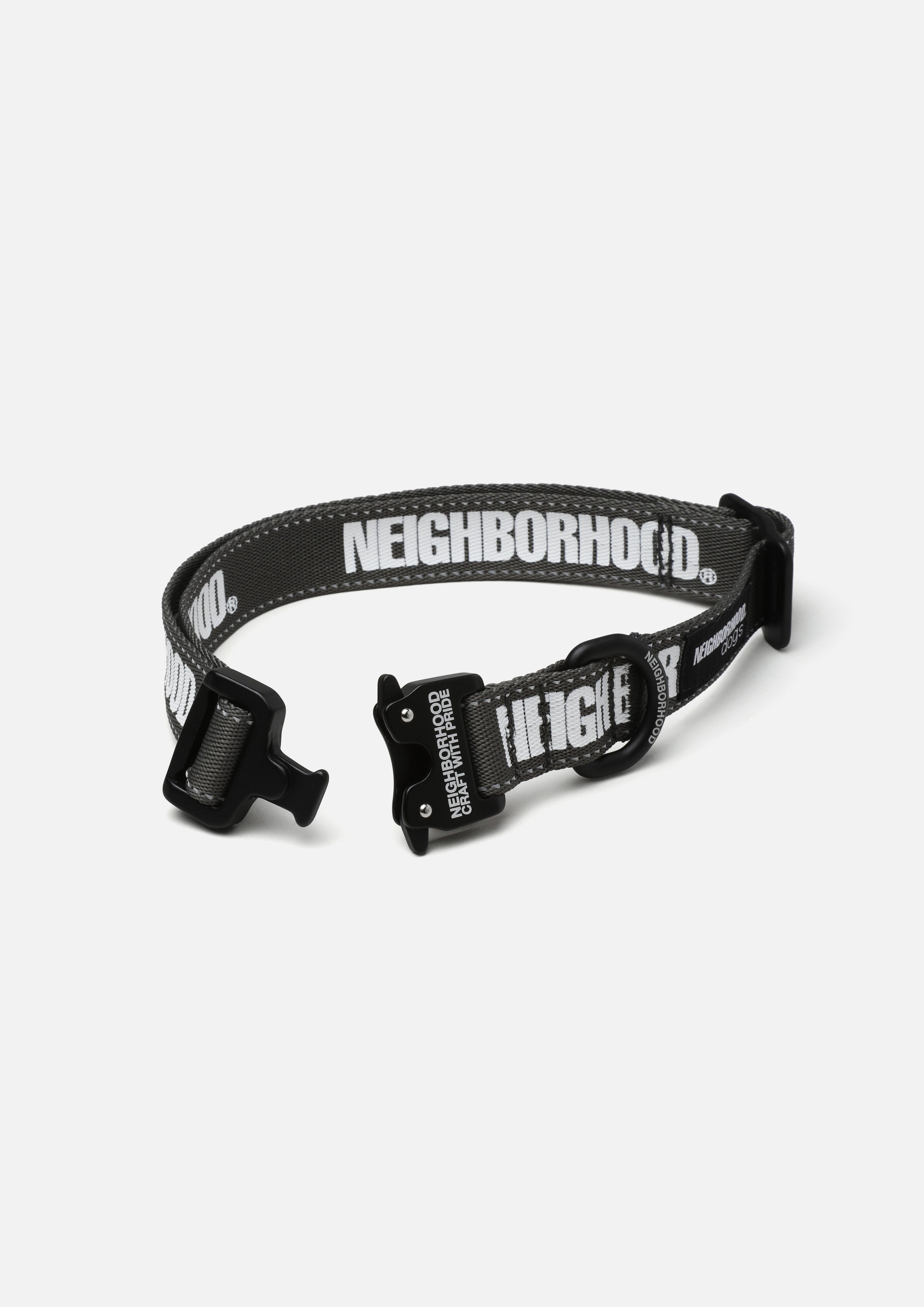 【新品未使用】NEIGHBORHOOD DOG COLLAR WIDE グレー DOG COLLAR WIDE