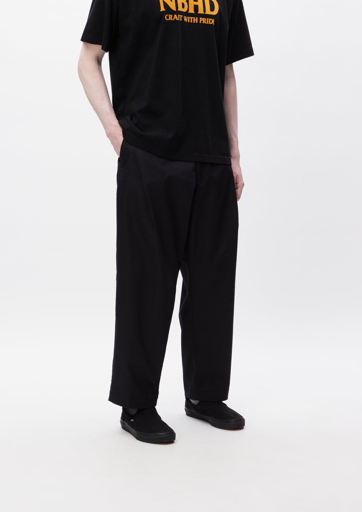 SLANTED TUCK PANTS