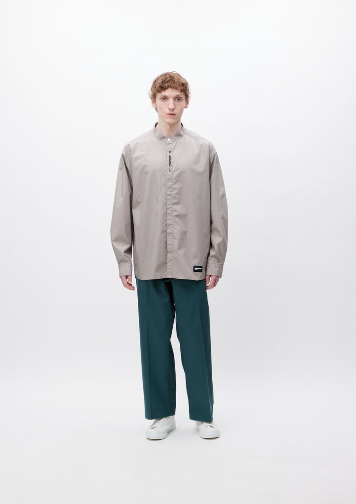 BANDCOLLAR SHIRT LS