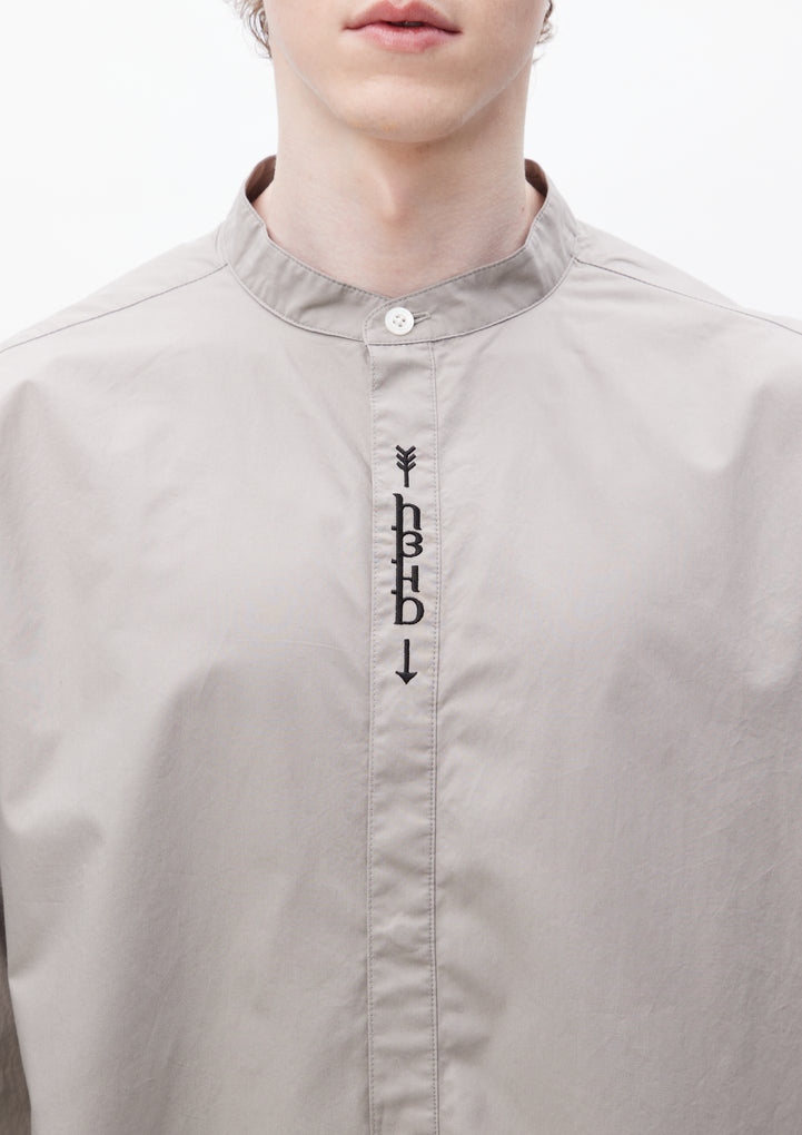 BANDCOLLAR SHIRT LS