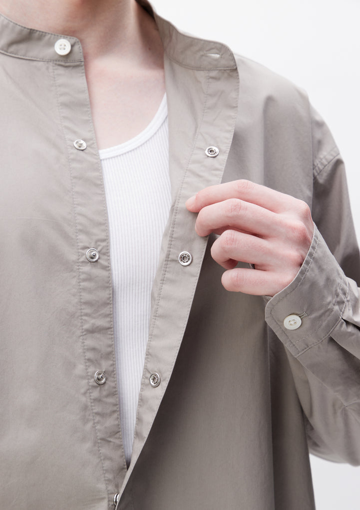 BANDCOLLAR SHIRT LS
