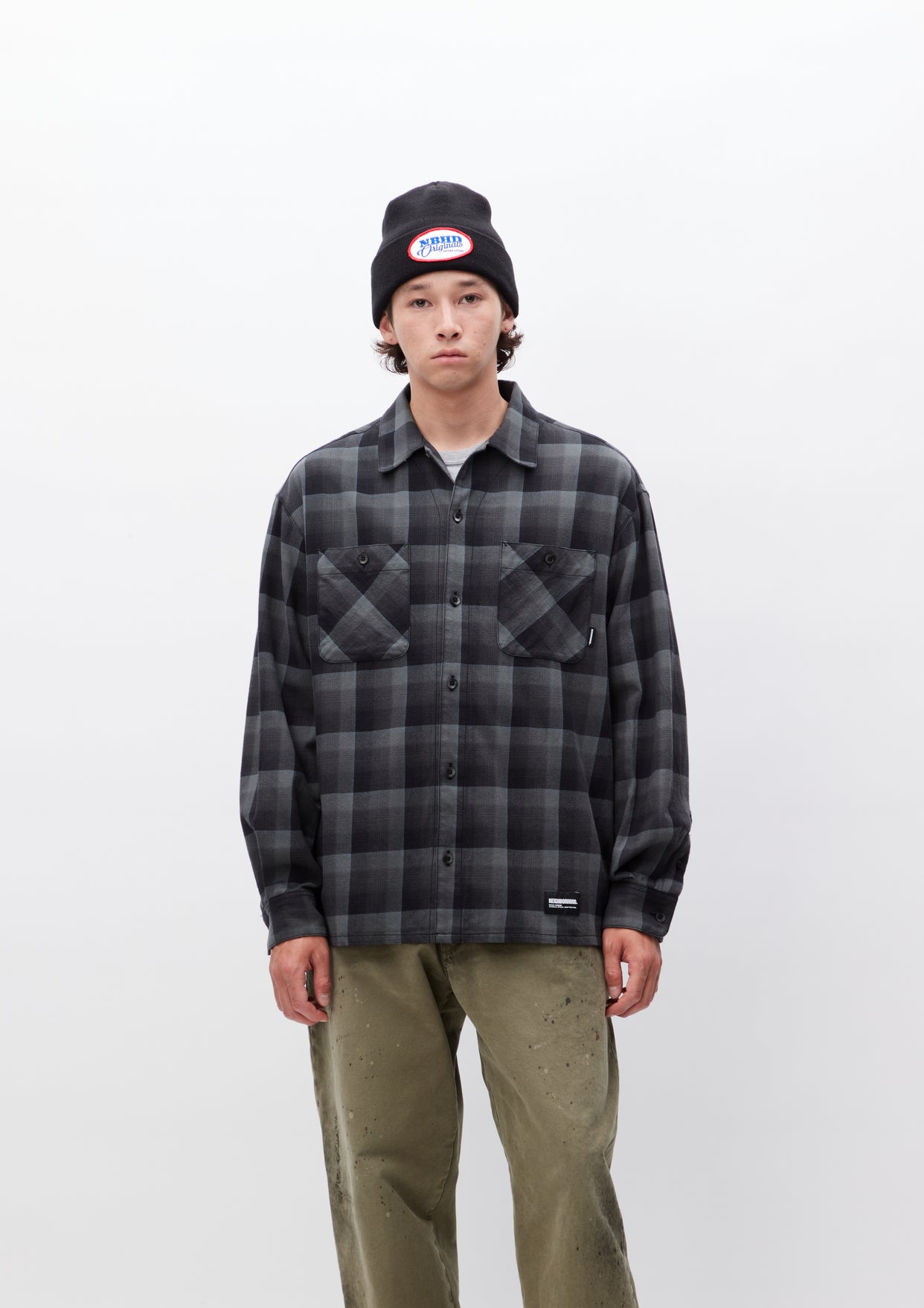 HALF HOMBRE CHECK SHIRT LS