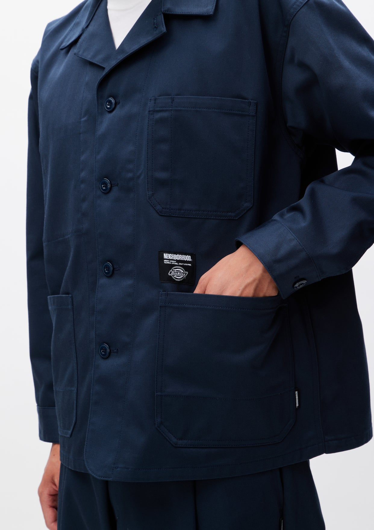 NH X DICKIES . COVERALL JACKET NAVY M