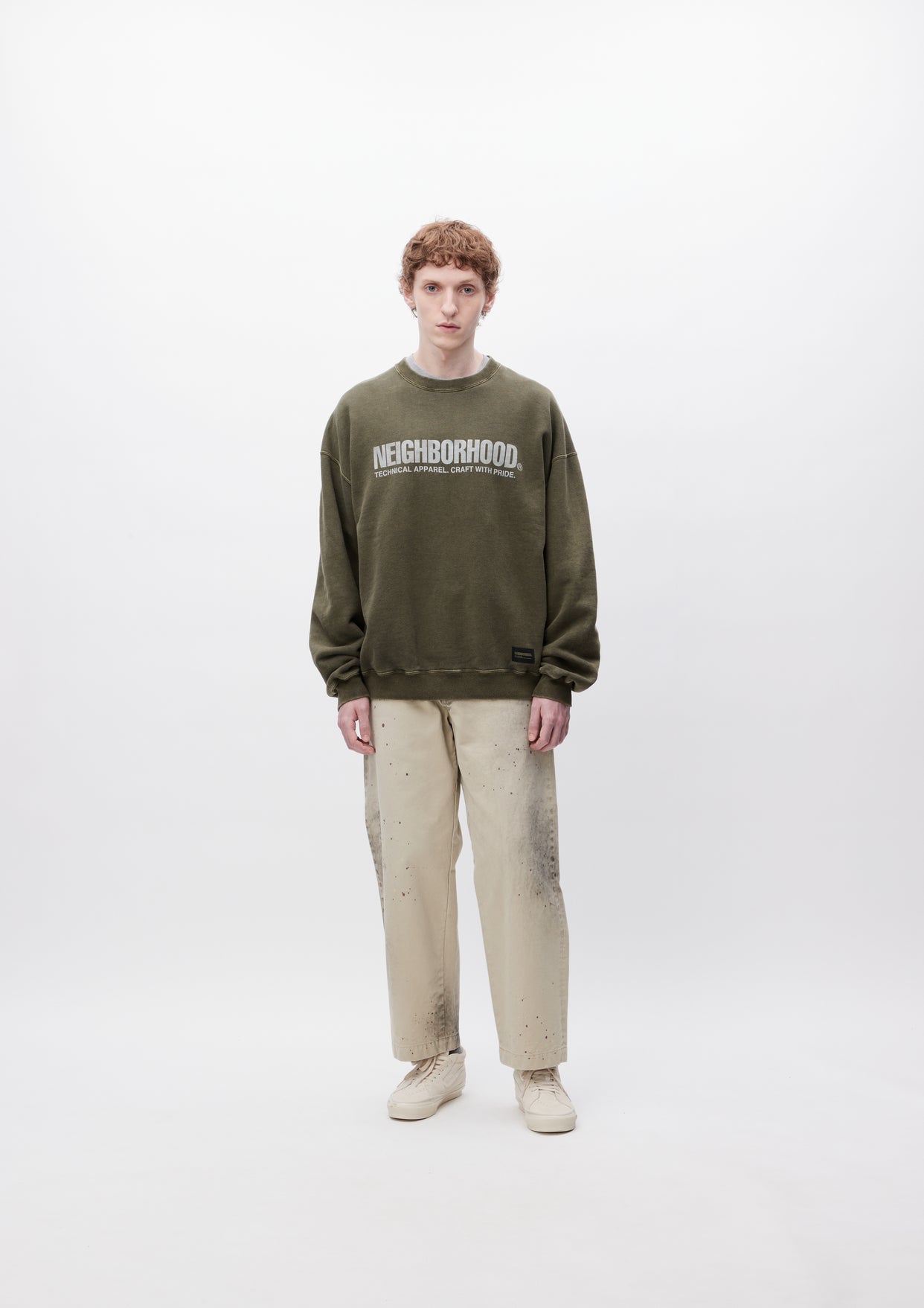 NEIGHBORHOOD PIGMENT DYED SWEATSHIRT   L