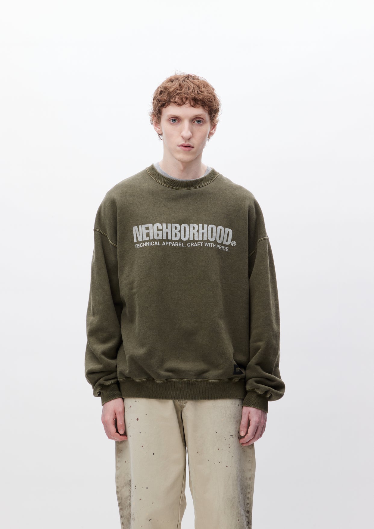 NEIGHBORHOOD PIGMENT DYED SWEATSHIRT   L