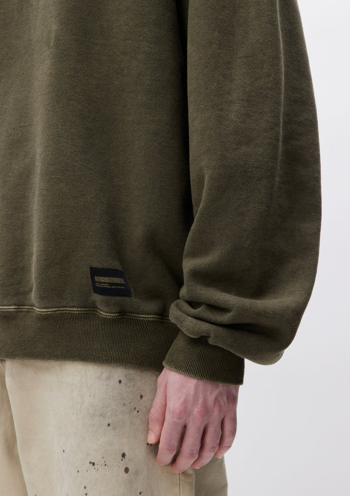 PIGMENT DYED SWEATSHIRT LS