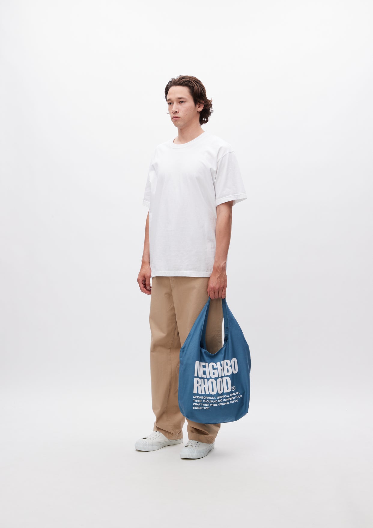 NEIGHBORHOOD ID TOTE BAG-Mネイバーフッド トートバッグ