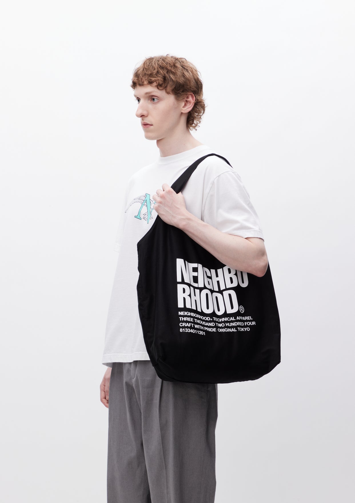 NEIGHBORHOOD ID TOTE BAG-Mネイバーフッド トートバッグ