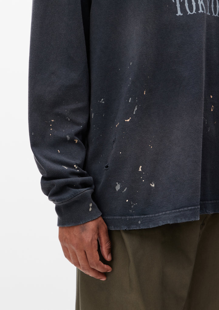 DAMAGE CREWNECK LS