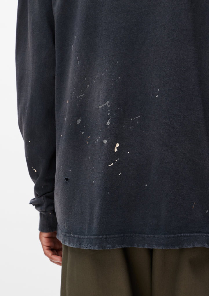 DAMAGE CREWNECK LS