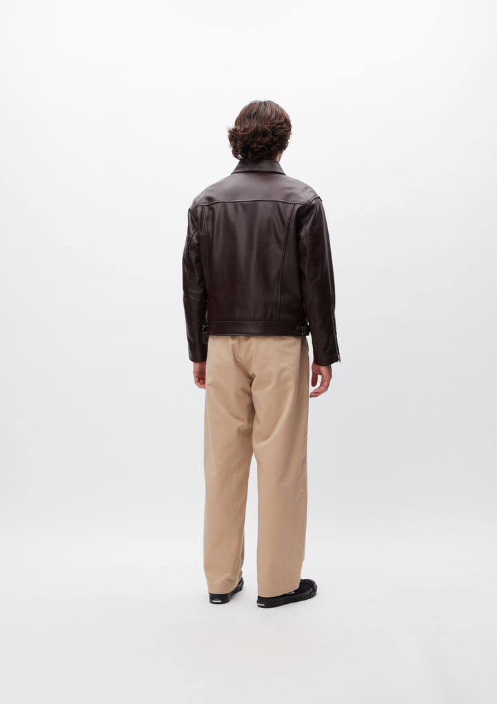 SINGLE LEATHER JACKET