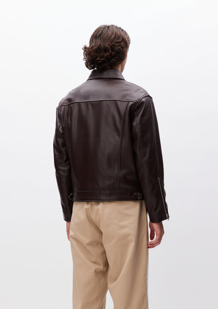 SINGLE LEATHER JACKET