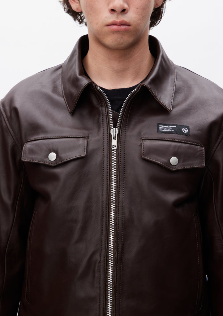 SINGLE LEATHER JACKET