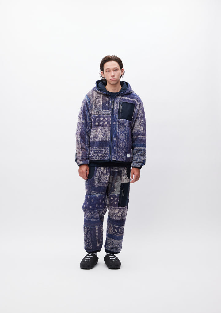 BANDANA PATTERN FLEECE JACKET