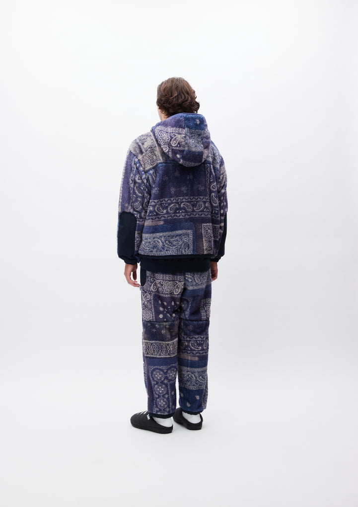 BANDANA PATTERN FLEECE JACKET