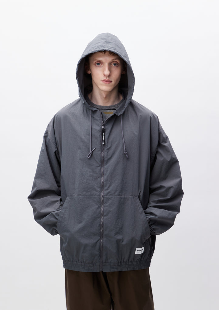 ZIP UP HOODED JACKET
