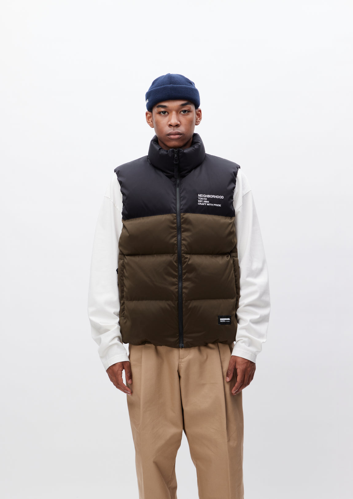 NEIGHBORHOOD CLASSIC DOWN VEST GRAY