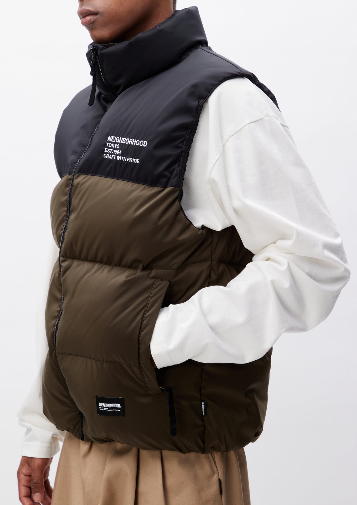 CLASSIC DOWN VEST NEIGHBORHOOD ダウンベスト　L