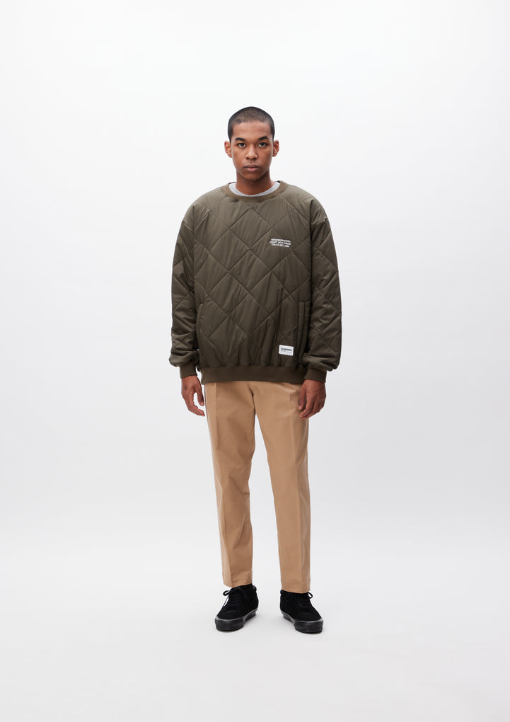 QUILTING PULLOVER SHIRT LS
