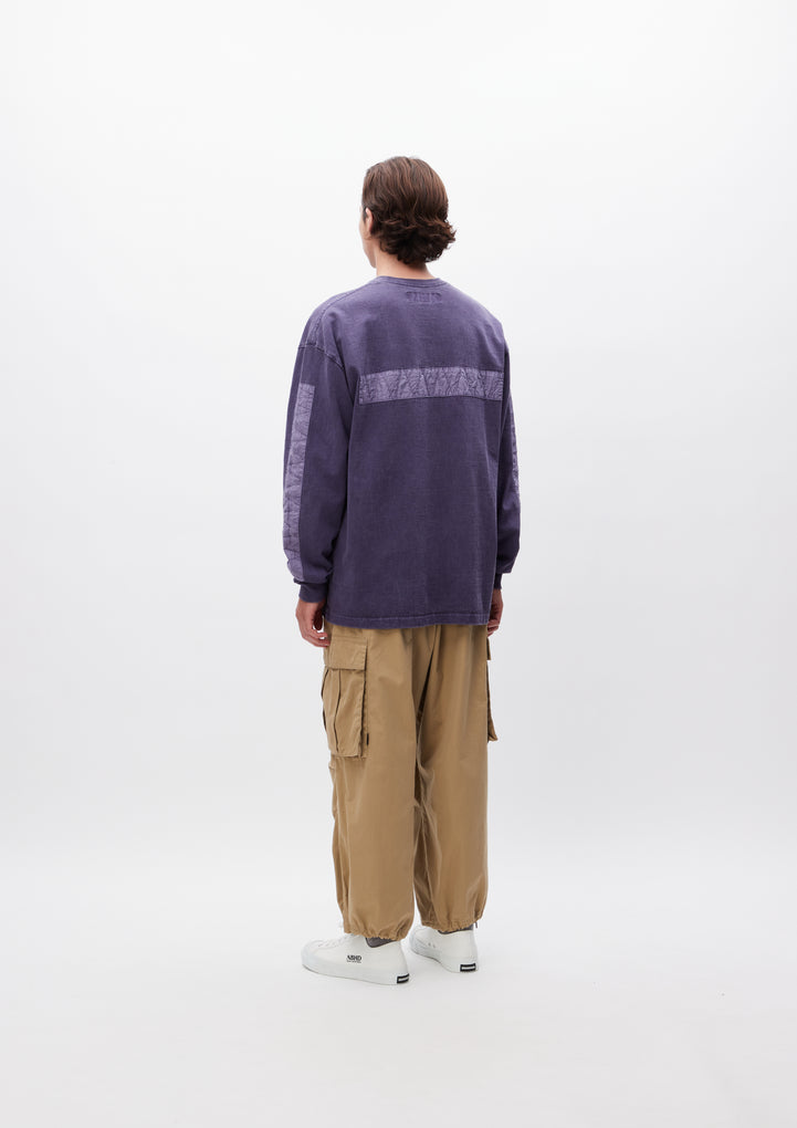 DESIGN PIGMENT DYED CREWNECK LS