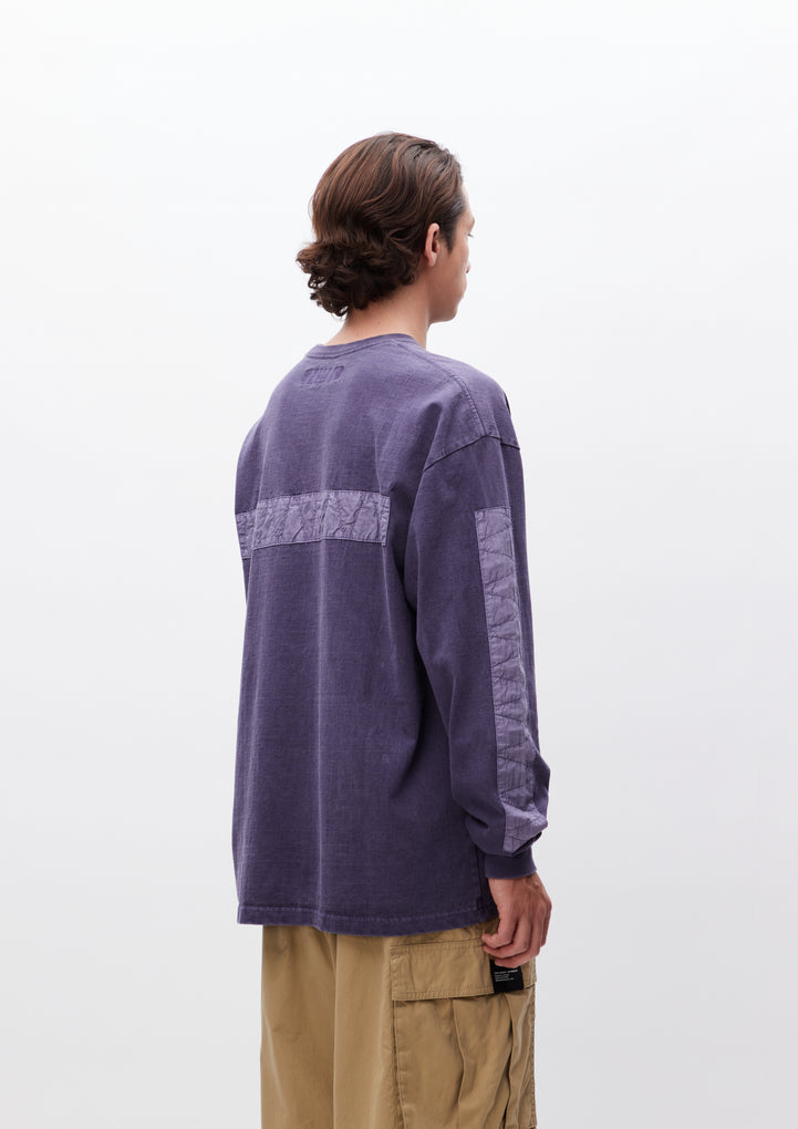 DESIGN PIGMENT DYED CREWNECK LS