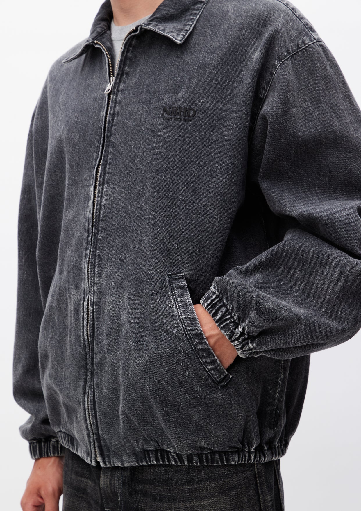 DENIM ZIP WORK JACKET