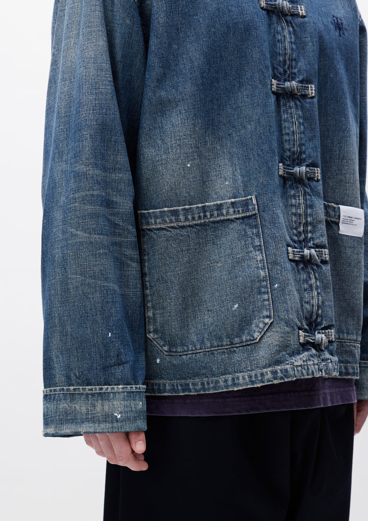 WASHED DENIM KF JACKET