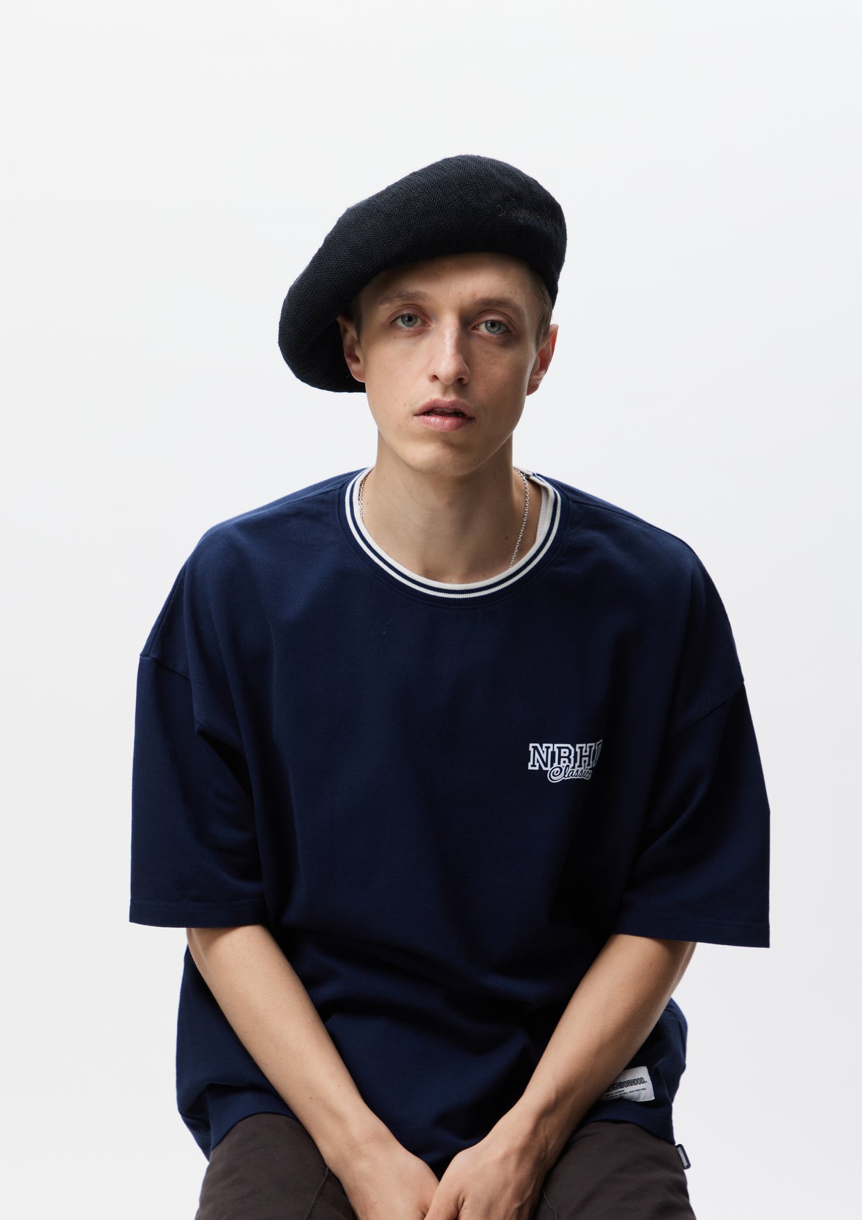 新品 黒 Lサイズ NEIGHBORHOOD BASQUE BERET ベレー帽 NEIGHBORHOOD ネイバーフッド 23AW BASQUE BERET 23211NH-HT01