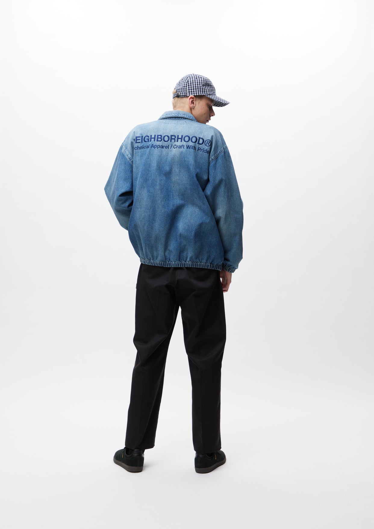 WASHED DENIM ZIP WORK JACKET