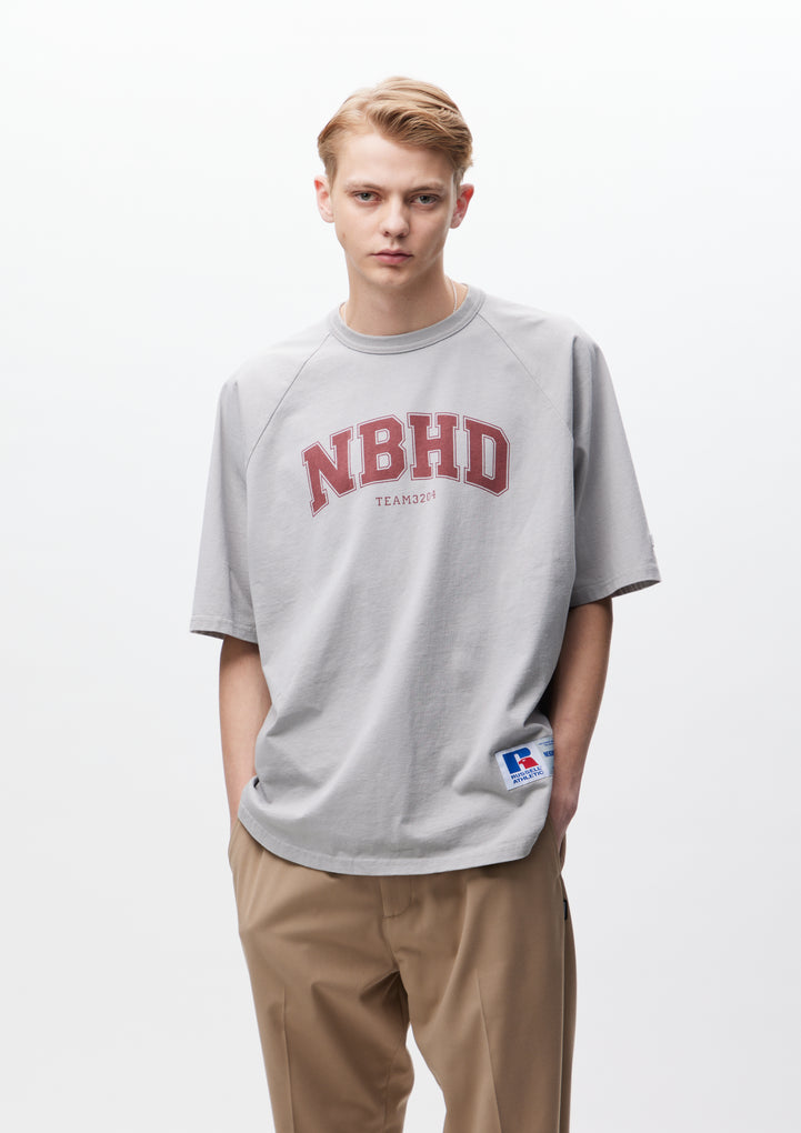 NH X RUSSELL ATHLETIC . CREWNECK SS