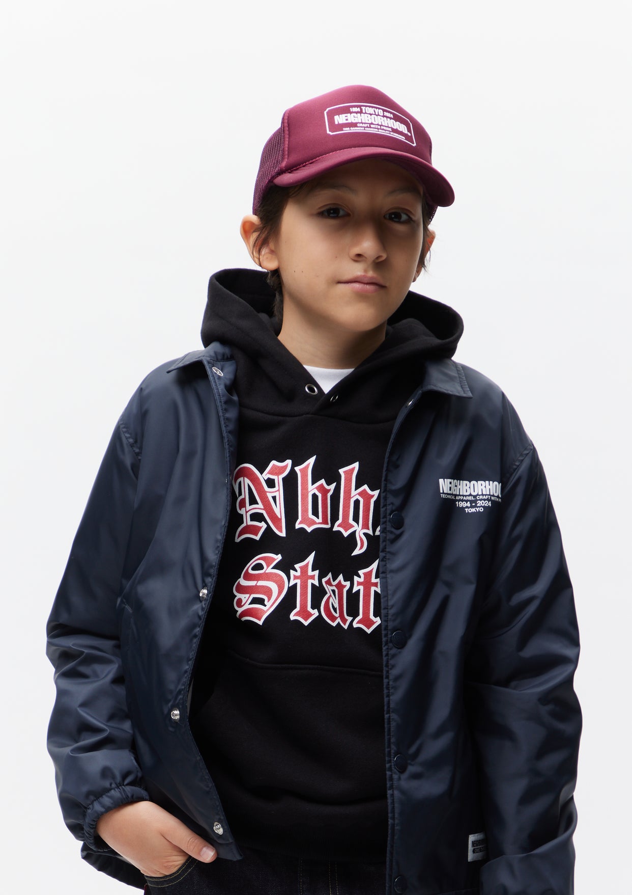 NEIGHBORHOOD ONE THIRD OT.MESH CAP Neighborhood Black Mesh-2 Cap