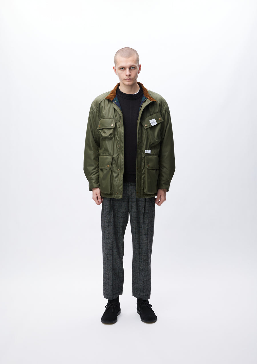 STAND COLLAR MOTORCYCLE JACKET