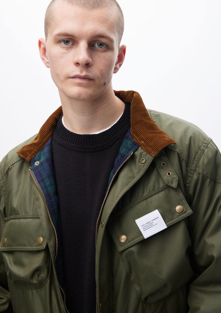 STAND COLLAR MOTORCYCLE JACKET
