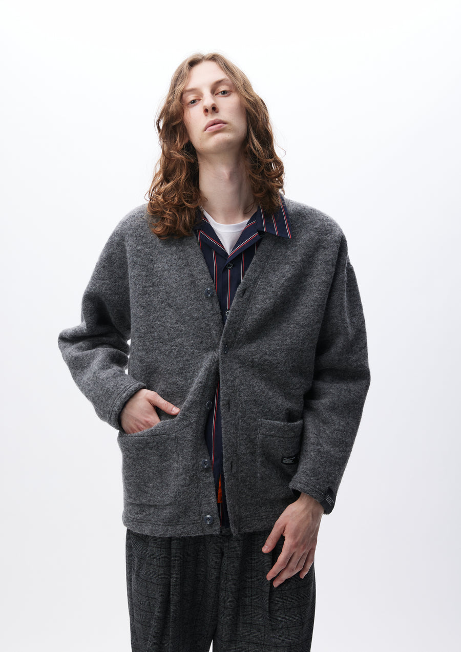 WOOL JERSEY CARDIGAN 