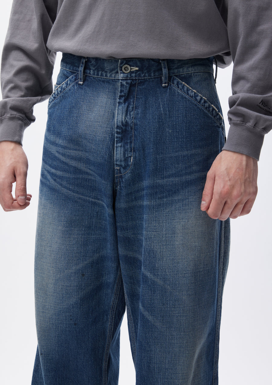 WASHED UTILITY PANTS 