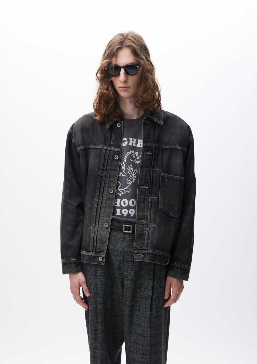 WASHED DENIM TYPE-1 JACKET