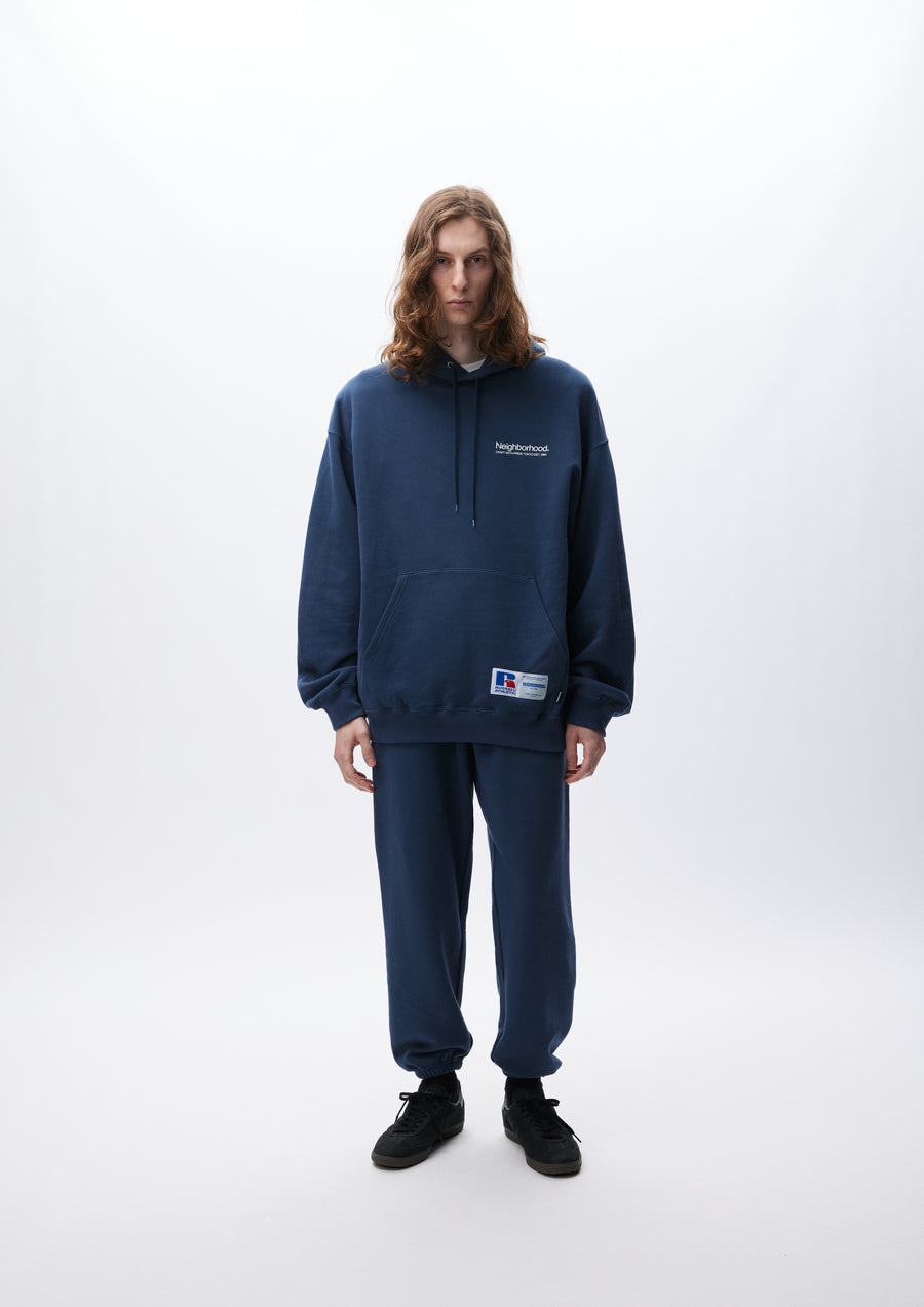 NH X RUSSELL ATHLETIC . SWEAT HOODIE LS