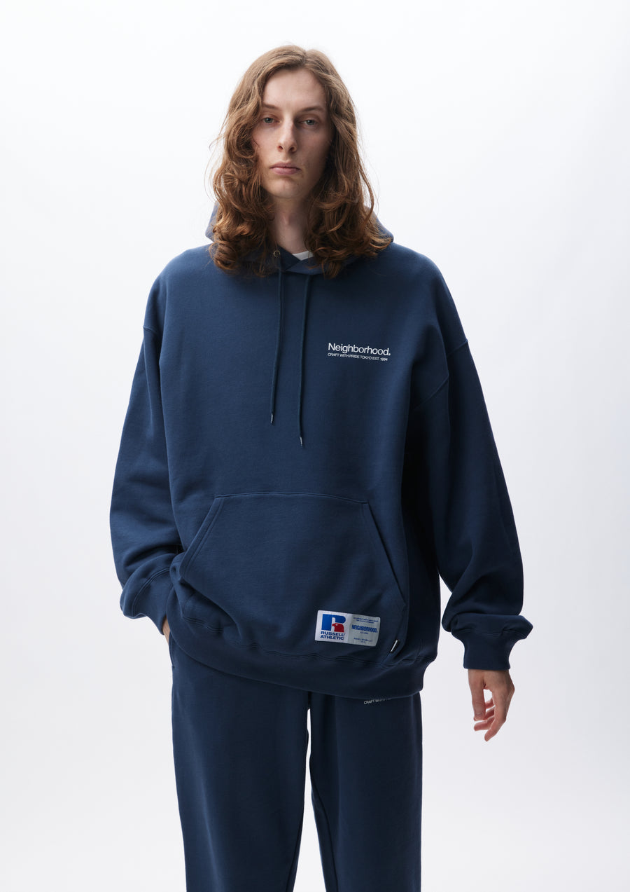 NH X RUSSELL ATHLETIC . SWEAT HOODIE LS