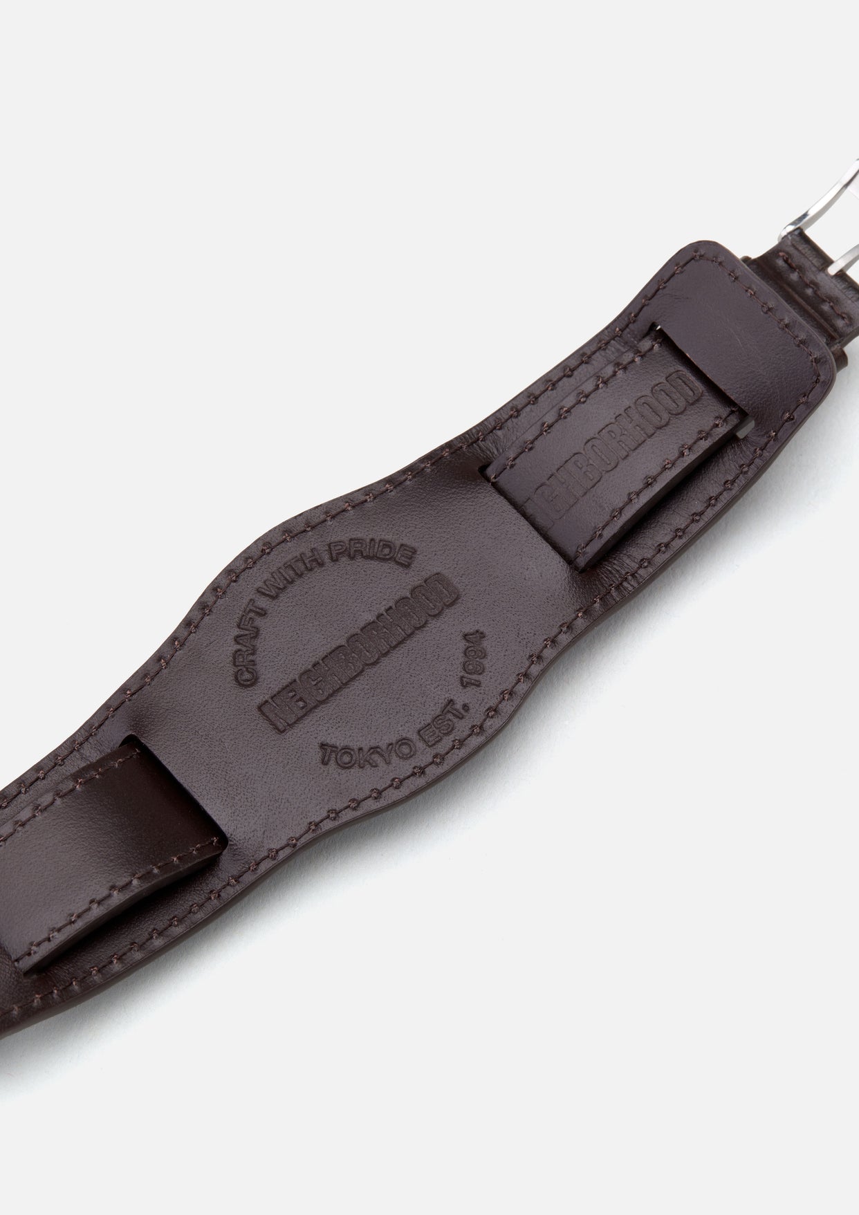 22AW NEIGHBORHOOD LEATHER EMB WATCH BAND