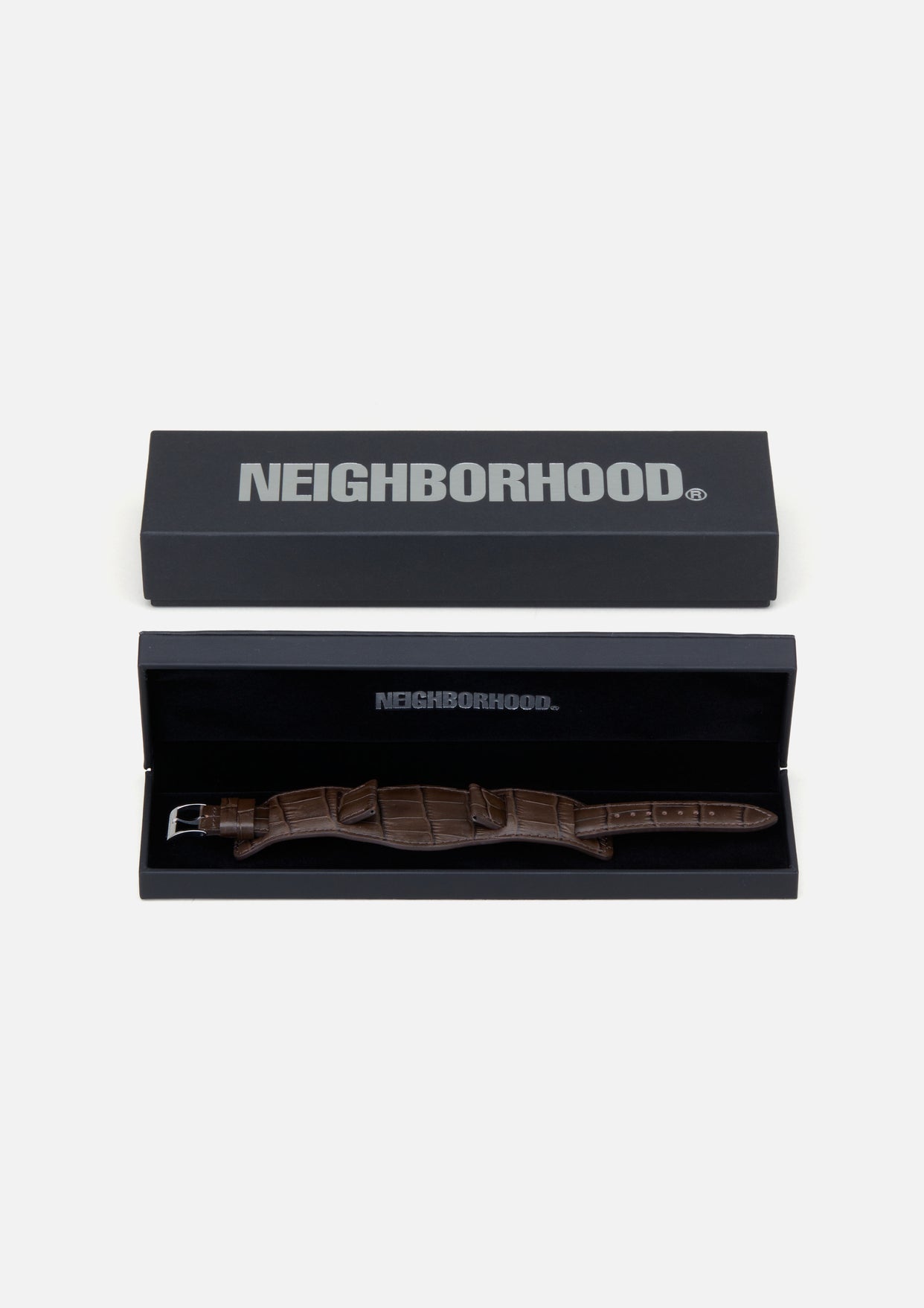 NEIGHBORHOOD LEATHER EMB WATCH BAND