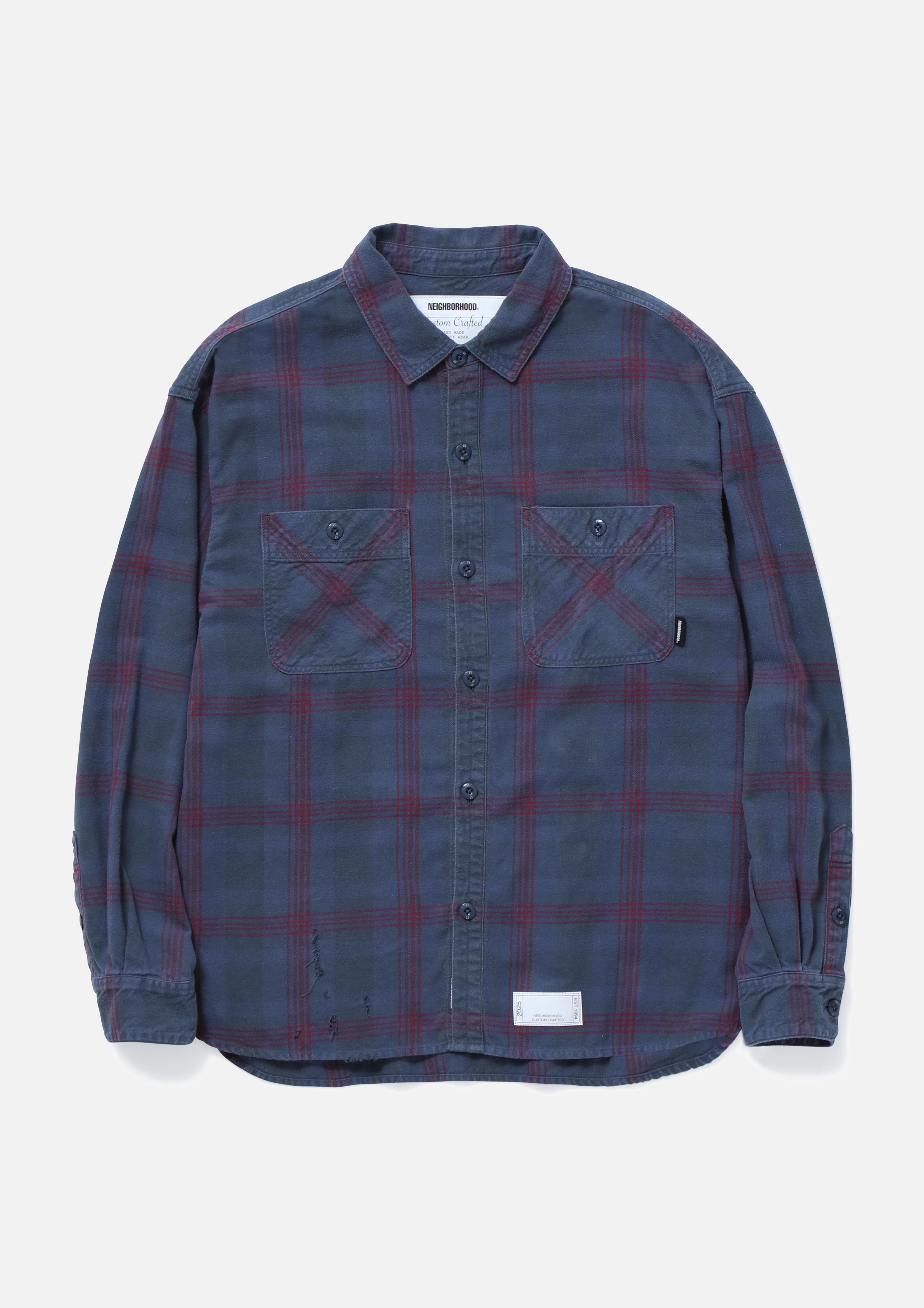 NEIGHBORHOOD SAVAGE TARTAN CHECK SHIRT NEIGHBORHOOD SAVAGE TARTAN CHECK SHIRT