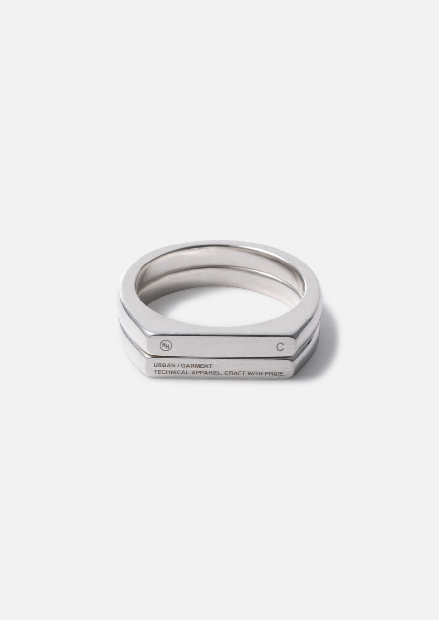 SILVER TWIN RING