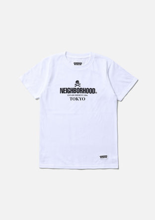極美品　neighborhood 半袖Tシャツ　24SS センターロゴ　ルード THE NORTH FACE tシャツ センターロゴアルパインクルーネック