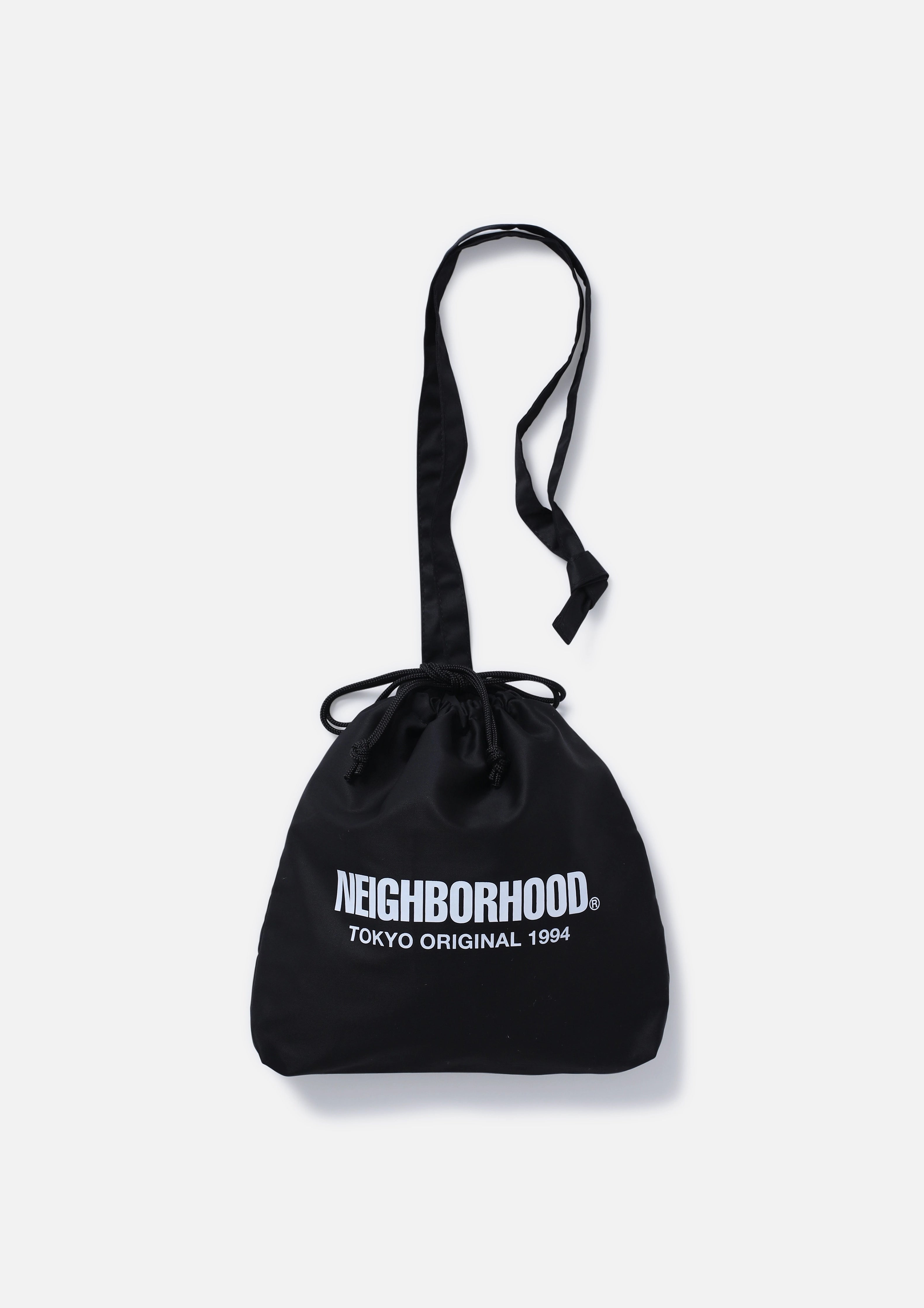 バッグ LOGO DRAWSTRING SHOULDER BAG GRAY LOGO DRAWSTRING SHOULDER BAG
